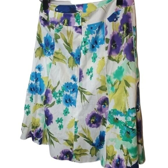 LAURA PETITES | gorgeous floral print skirt - Picture 3 of 4